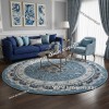 Турецкий Ковер Для гостиной New дизайн 381 Синий Круг
