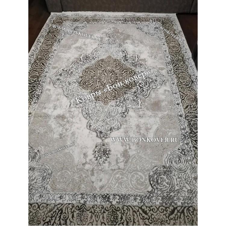 Ковер Лайт Карпет Медальон Дизайн 30420