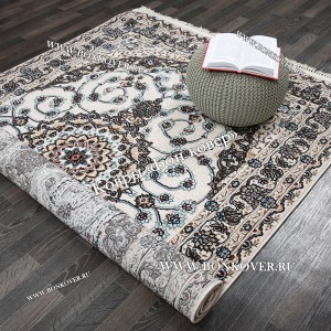 Ковер Для Гостиной Медальон Голубой Дизайн 30320