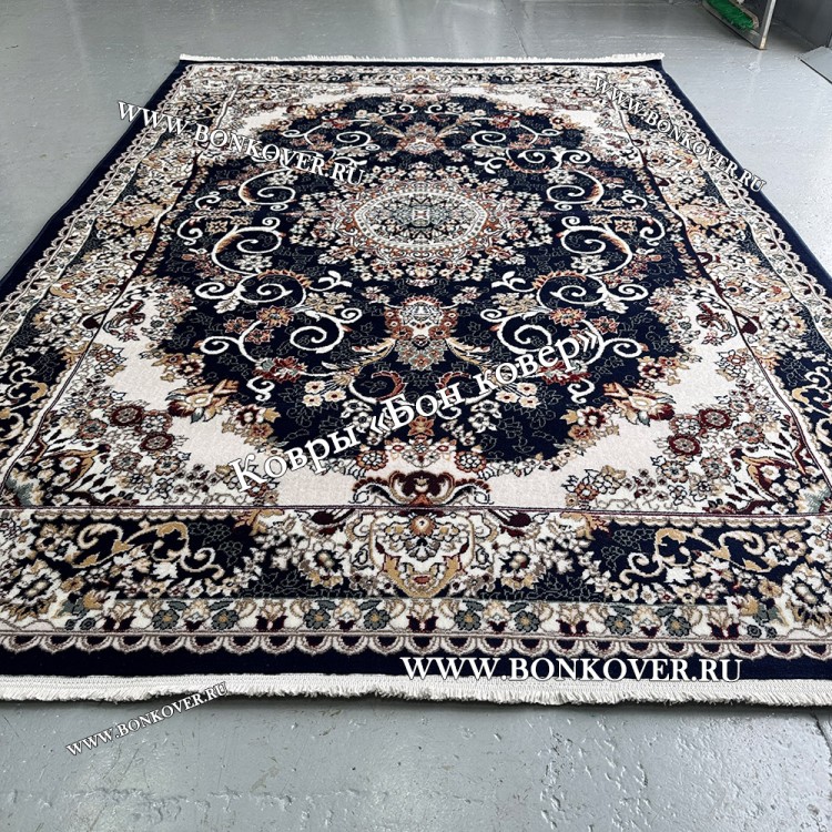 Ковер Для Гостиной Медальон Дизайн 8789 Синий