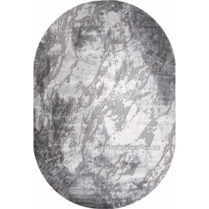 Абстрактный ковер дизайн 96 серый овал